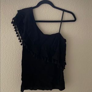 Francesca’s Black Fiesta Top